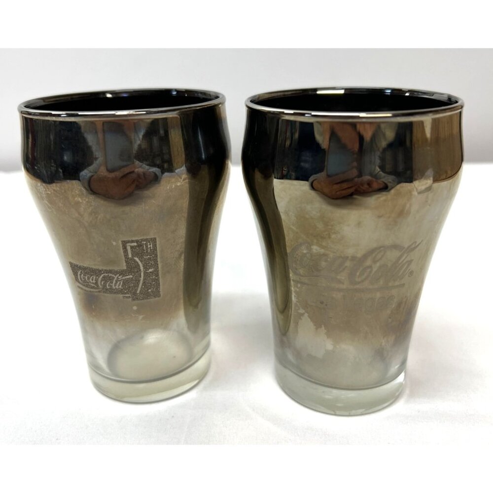 Coca-Cola Limited Edition Las Vegas Collectors Glass Set Of 2